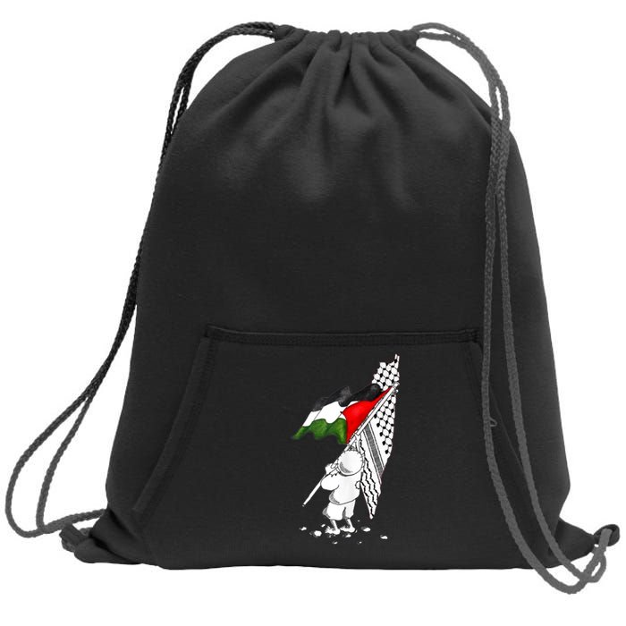 Palestine Free Palestine In Arabic Free Gaza Palestine Sweatshirt Cinch Pack Bag