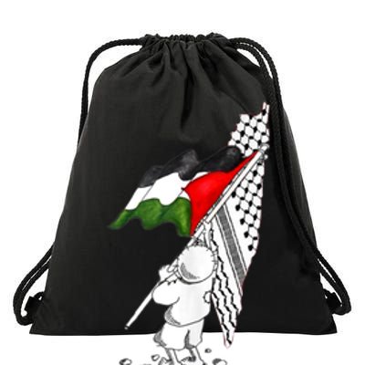 Palestine Free Palestine In Arabic Free Gaza Palestine Drawstring Bag