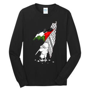 Palestine Free Palestine In Arabic Free Gaza Palestine Tall Long Sleeve T-Shirt