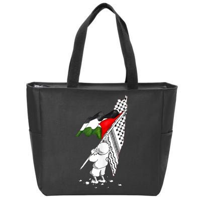 Palestine Free Palestine In Arabic Free Gaza Palestine Zip Tote Bag