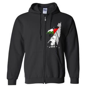 Palestine Free Palestine In Arabic Free Gaza Palestine Full Zip Hoodie