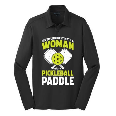 Pickleball Funny Pickleball Player Gift Meaningful Gift Silk Touch Performance Long Sleeve Polo