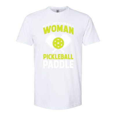 Pickleball Funny Pickleball Player Gift Meaningful Gift Softstyle CVC T-Shirt