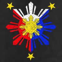 Pinoy Filipino Philippine Flag Sun 7 Panel Mesh Trucker Snapback Hat
