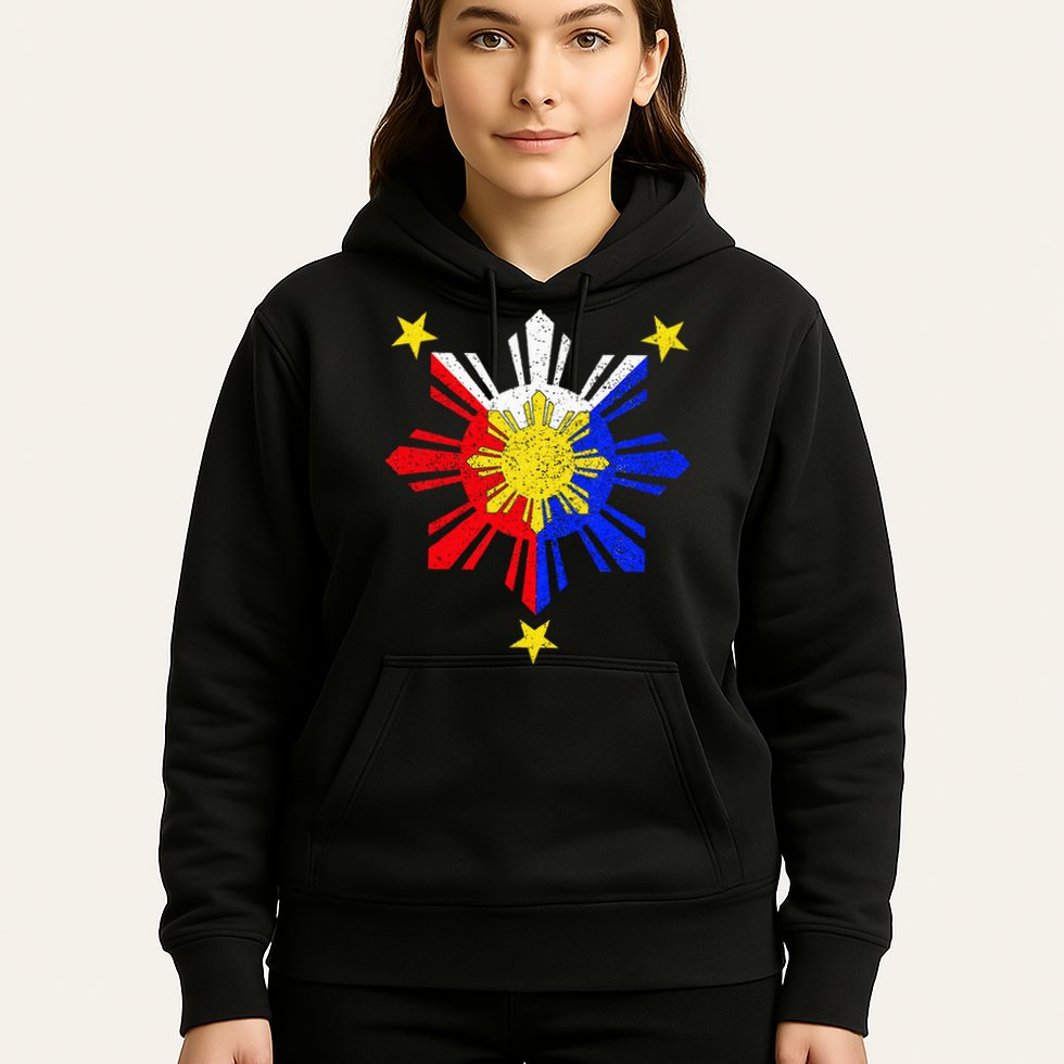 Pinoy Filipino Philippine Flag Sun Hoodie