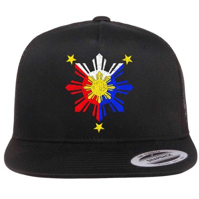 Pinoy Filipino Philippine Flag Sun Flatbill Hat