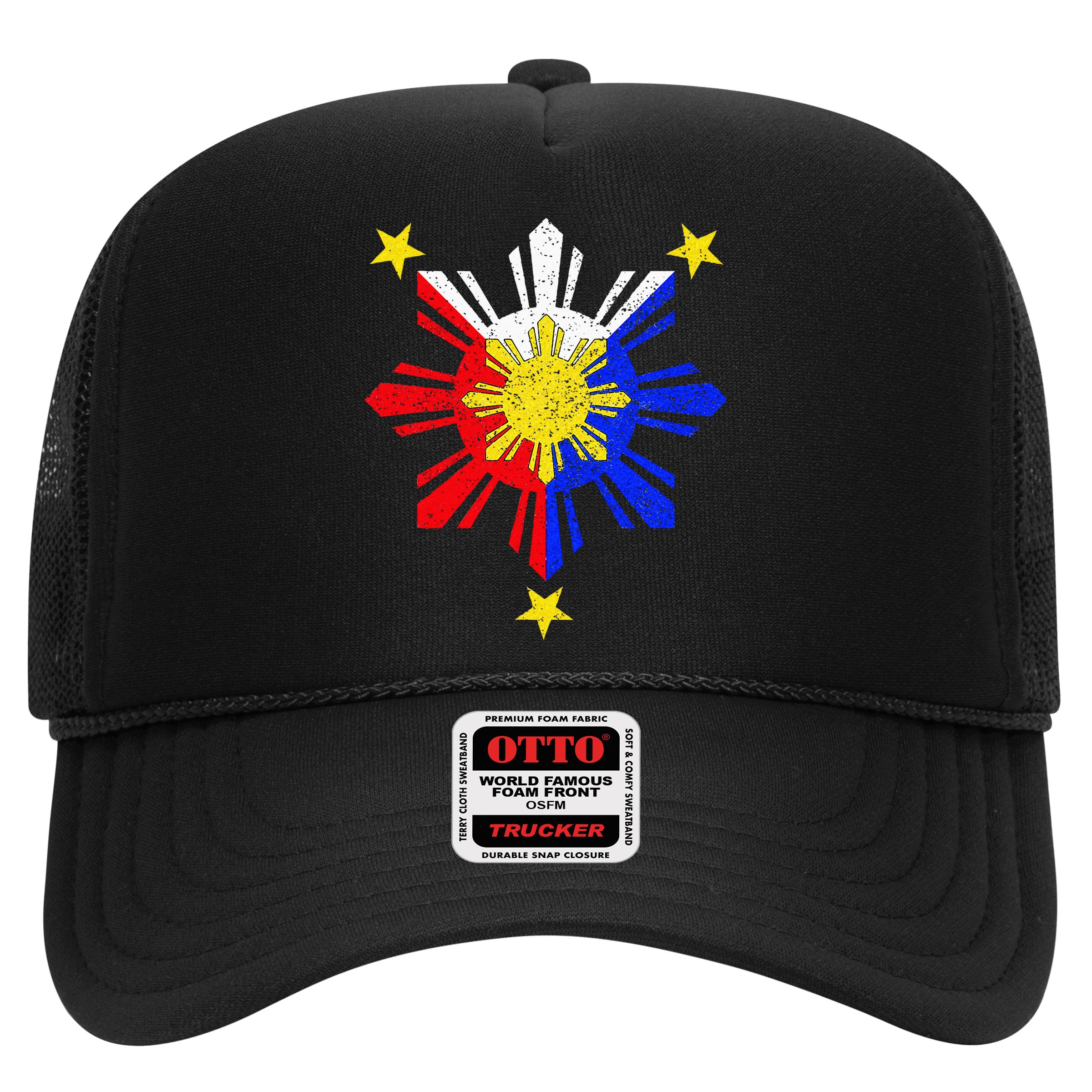 Pinoy Filipino Philippine Flag Sun Trucker Hat