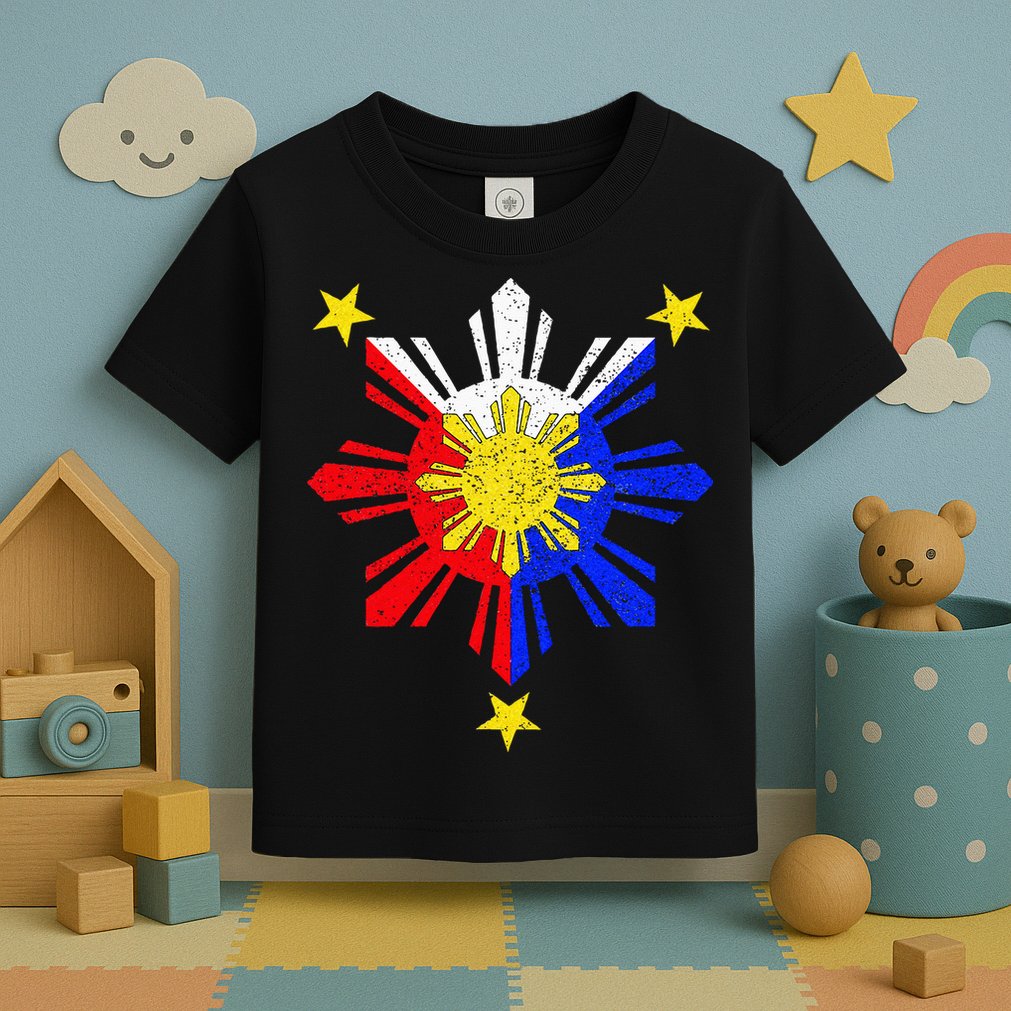 Pinoy Filipino Philippine Flag Sun Toddler T-Shirt