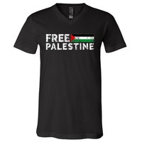 Palestine flag Palestine Free Palestine Gaza Flag V-Neck T-Shirt