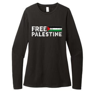 Palestine flag Palestine Free Palestine Gaza Flag Womens CVC Long Sleeve Shirt