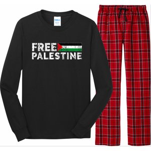 Palestine flag Palestine Free Palestine Gaza Flag Long Sleeve Pajama Set