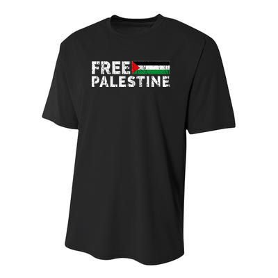 Palestine flag Palestine Free Palestine Gaza Flag Youth Performance Sprint T-Shirt