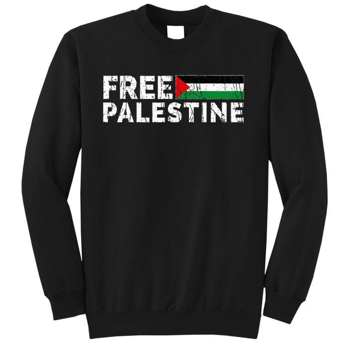 Palestine flag Palestine Free Palestine Gaza Flag Tall Sweatshirt