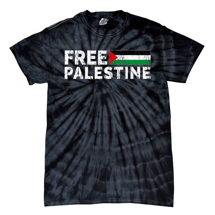 Palestine flag Palestine Free Palestine Gaza Flag Tie-Dye T-Shirt