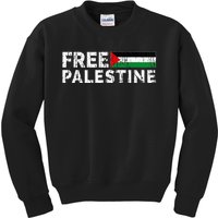 Palestine flag Palestine Free Palestine Gaza Flag Kids Sweatshirt