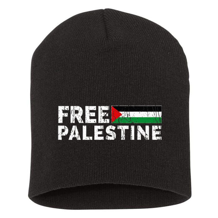 Palestine flag Palestine Free Palestine Gaza Flag Short Acrylic Beanie