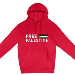 Palestine flag Palestine Free Palestine Gaza Flag Premium Pullover Hoodie