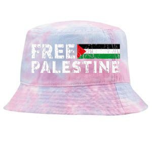 Palestine flag Palestine Free Palestine Gaza Flag Tie-Dyed Bucket Hat