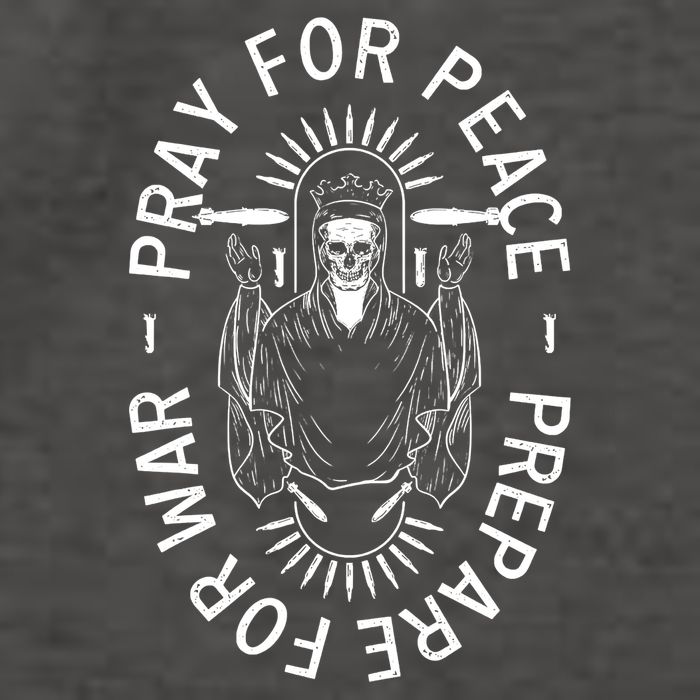 Pray For Peace Prepare For War Vector Backpack