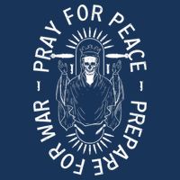Pray For Peace Prepare For War Drawstring Bag