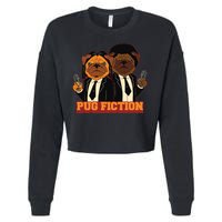 Pug Fiction Cropped Pullover Crew