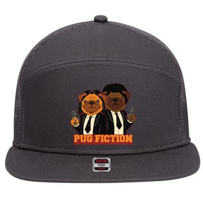 Pug Fiction 7 Panel Mesh Trucker Snapback Hat