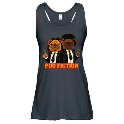 Pug Fiction Ladies Essential Flowy Tank