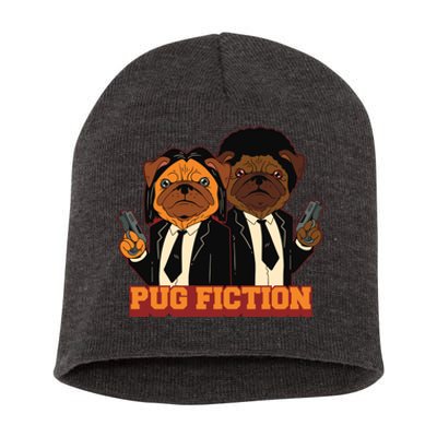 Pug Fiction Short Acrylic Beanie