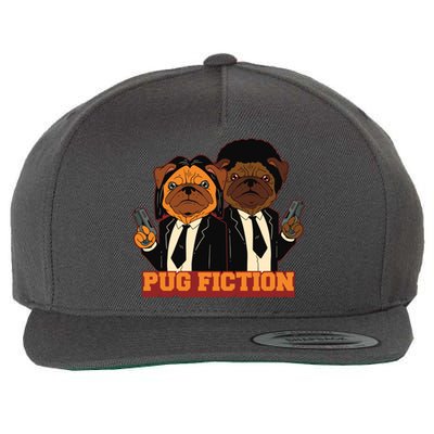 Pug Fiction Wool Snapback Cap