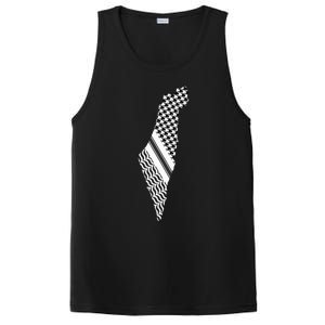 Palestine Free Palestine Free Gaza Palestine Flag Arabic PosiCharge Competitor Tank