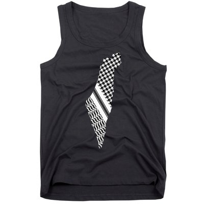 Palestine Free Palestine Free Gaza Palestine Flag Arabic Tank Top