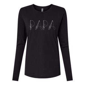 Papa Fishing Womens Cotton Relaxed Long Sleeve T-Shirt