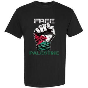 Palestine Free Palestine In Arabic Free Gaza Palestine Flag Design Garment-Dyed Heavyweight T-Shirt