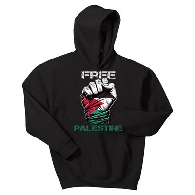 Palestine Free Palestine In Arabic Free Gaza Palestine Flag Design Kids Hoodie