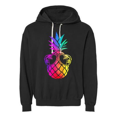 Pineapple Funny Pineapple Hawaii Summer Pineapple Garment-Dyed Fleece Hoodie