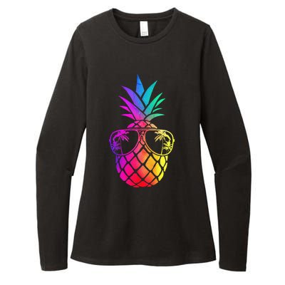 Pineapple Funny Pineapple Hawaii Summer Pineapple Womens CVC Long Sleeve Shirt