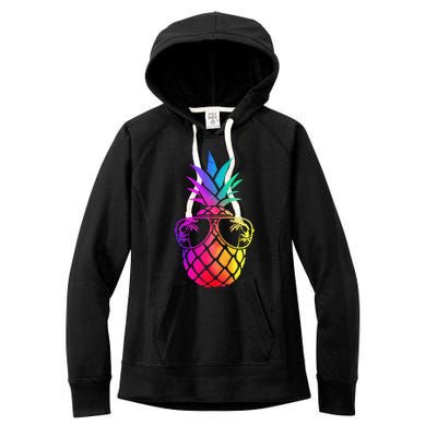 Pineapple Funny Pineapple Hawaii Summer Pineapple Women's Fleece Hoodie