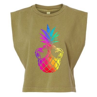 Pineapple Funny Pineapple Hawaii Summer Pineapple Garment-Dyed Women's Muscle Tee