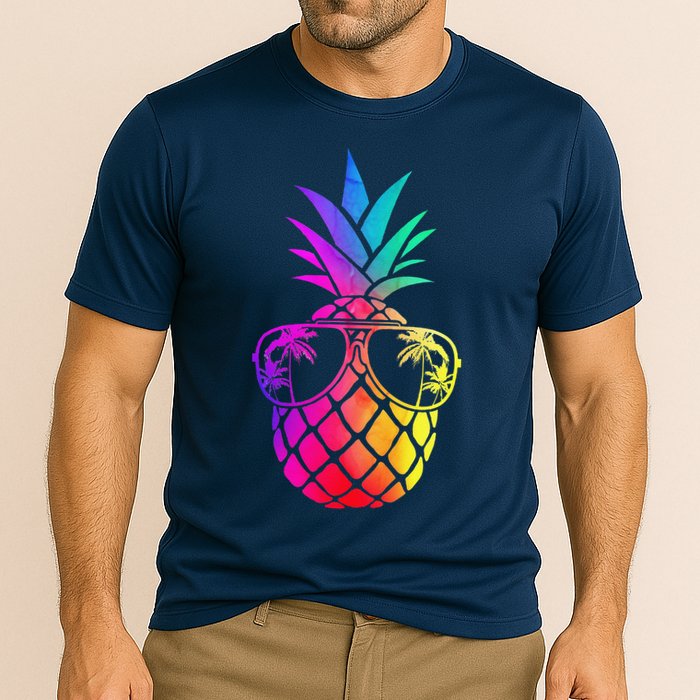 Pineapple Funny Pineapple Hawaii Summer Pineapple Cooling Performance Crew T-Shirt