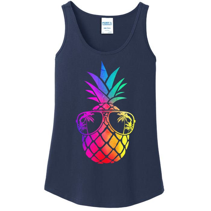 Pineapple Funny Pineapple Hawaii Summer Pineapple Ladies Essential Tank