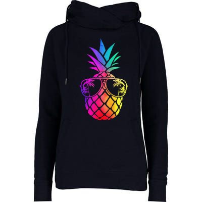 Pineapple Funny Pineapple Hawaii Summer Pineapple Womens Funnel Neck Pullover Hood