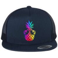 Pineapple Funny Pineapple Hawaii Summer Pineapple Flat Bill Trucker Hat