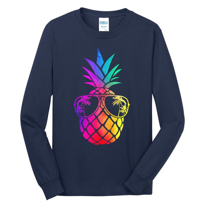 Pineapple Funny Pineapple Hawaii Summer Pineapple Tall Long Sleeve T-Shirt