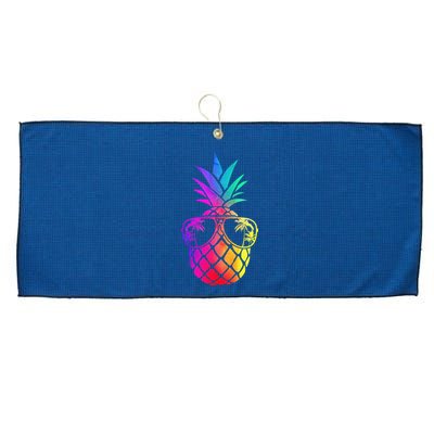 Pineapple Funny Pineapple Hawaii Summer Pineapple Large Microfiber Waffle Golf Towel