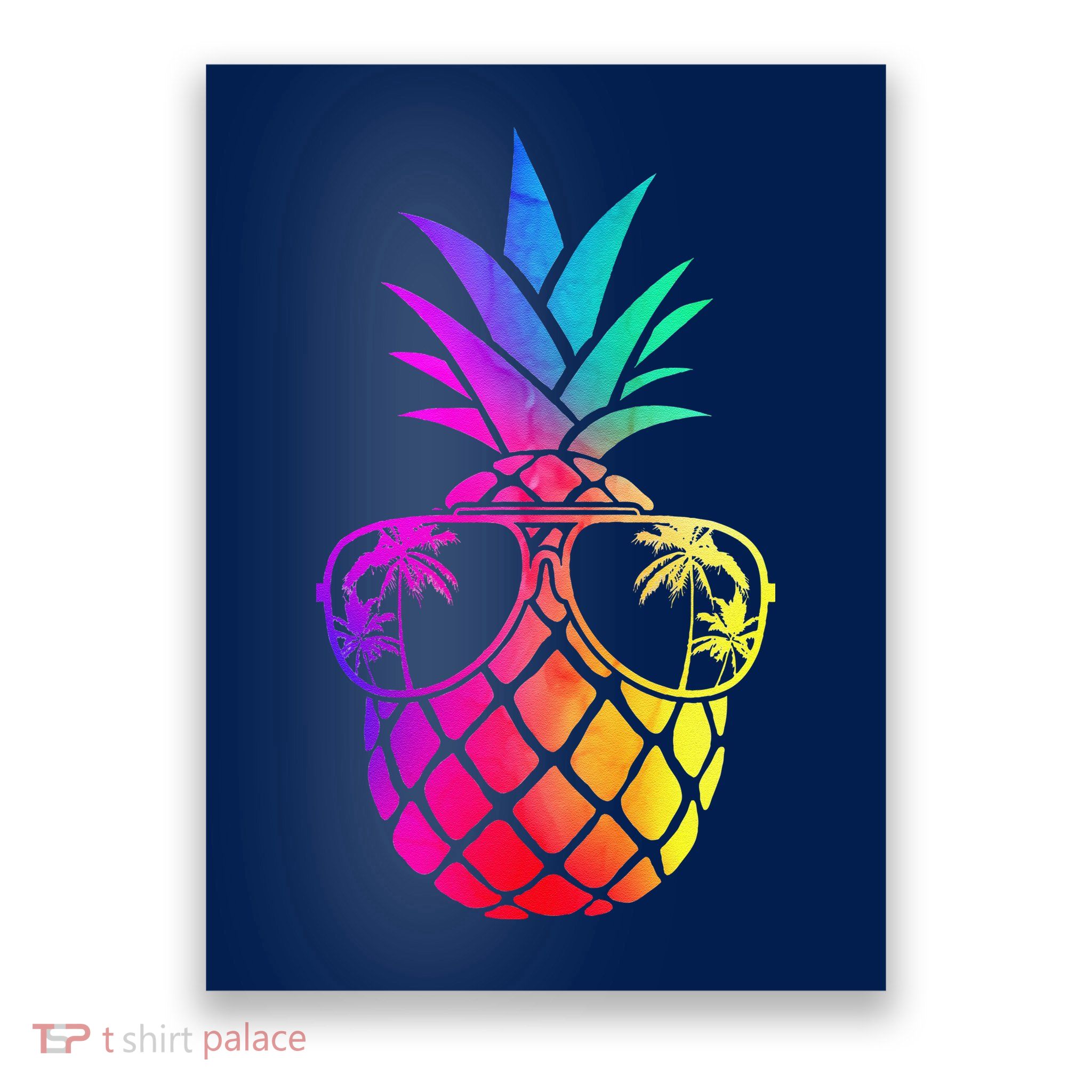 Pineapple Funny Pineapple Hawaii Summer Pineapple Poster