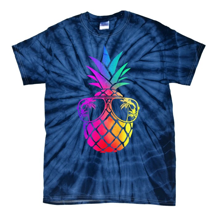 Pineapple Funny Pineapple Hawaii Summer Pineapple Tie-Dye T-Shirt