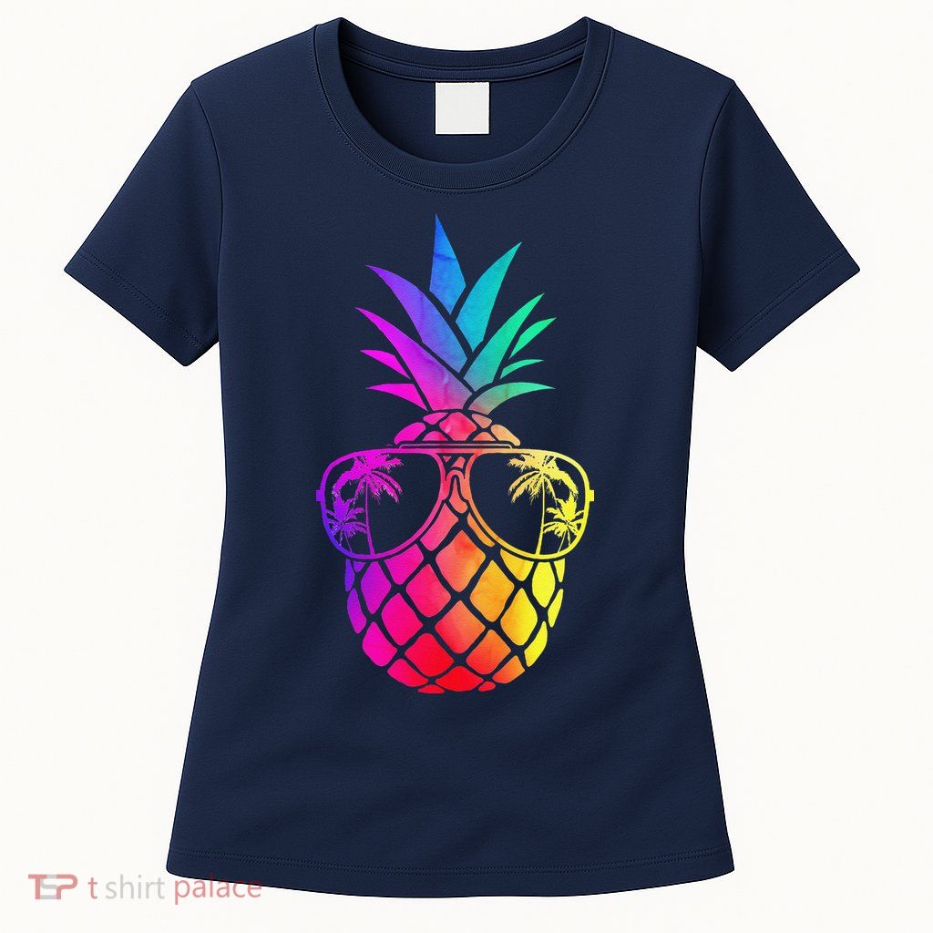 Pineapple Funny Pineapple Hawaii Summer Pineapple Womens T-Shirt