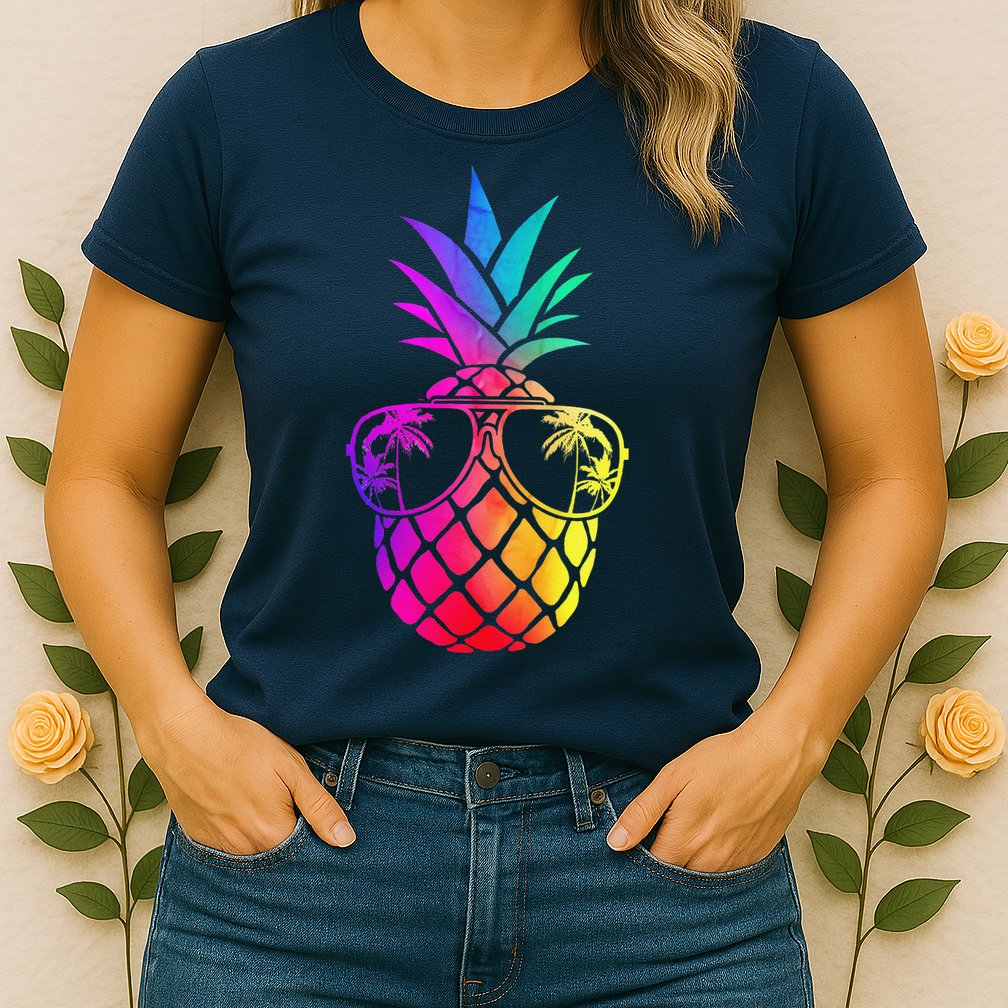 Pineapple Funny Pineapple Hawaii Summer Pineapple Womens T-Shirt