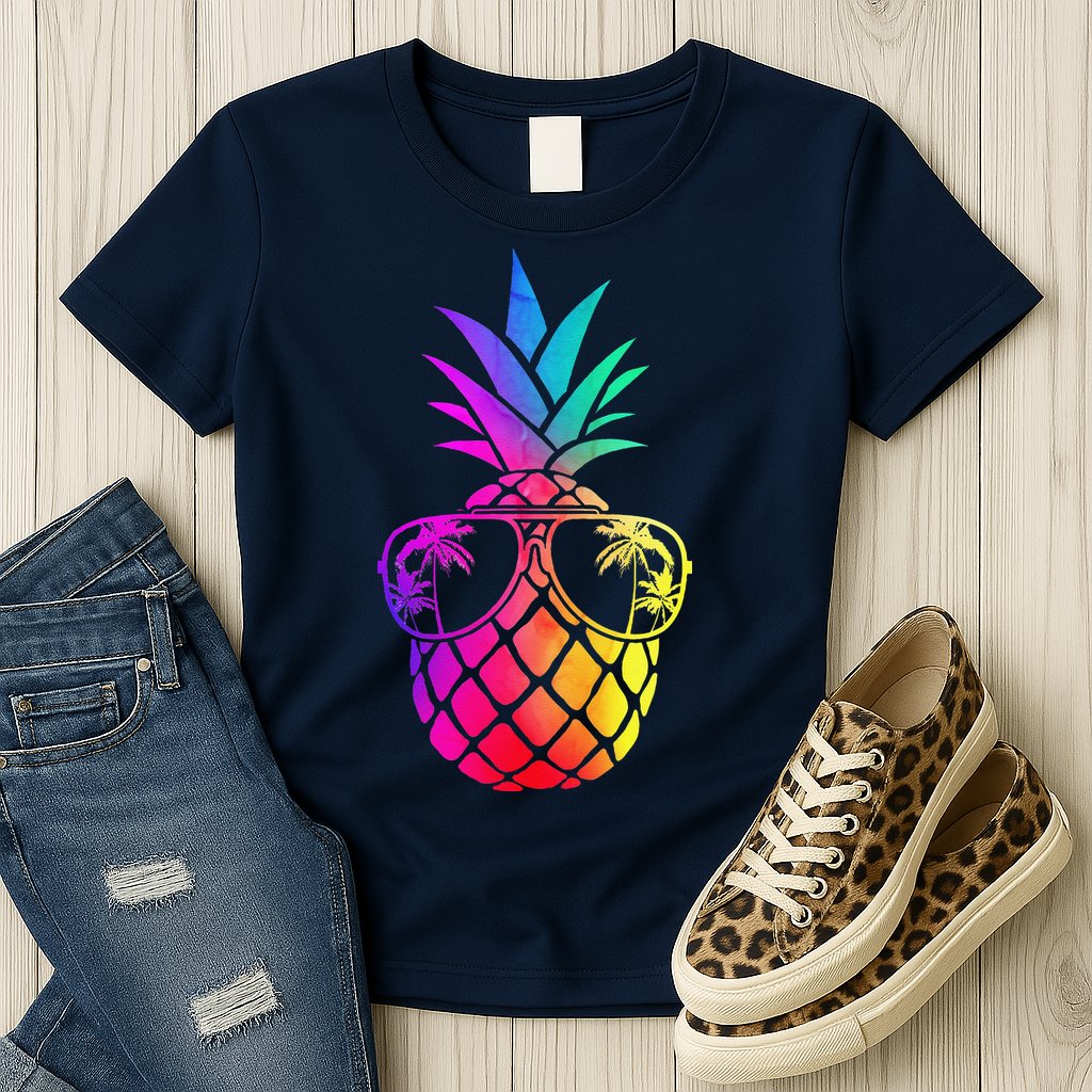 Pineapple Funny Pineapple Hawaii Summer Pineapple Womens T-Shirt