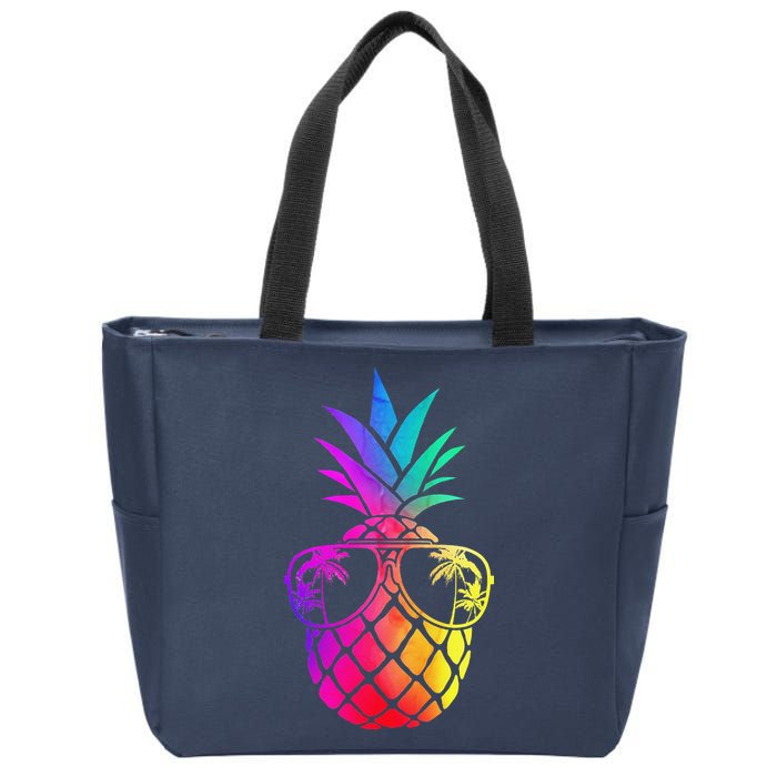Pineapple Funny Pineapple Hawaii Summer Pineapple Zip Tote Bag